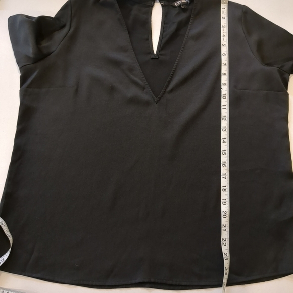 Express Black Women's V Neck Top Size L - Picture 5 of 8